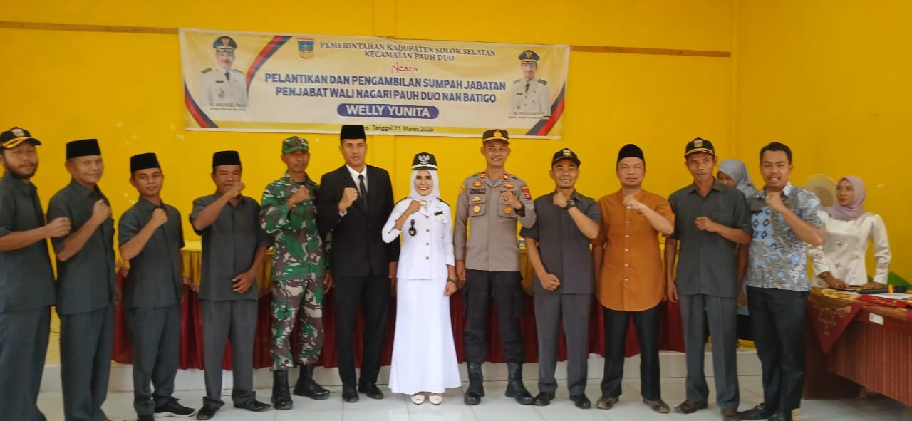 Pelantikan Pejabat Wali Nagari Pauh Duo Nan Batigo