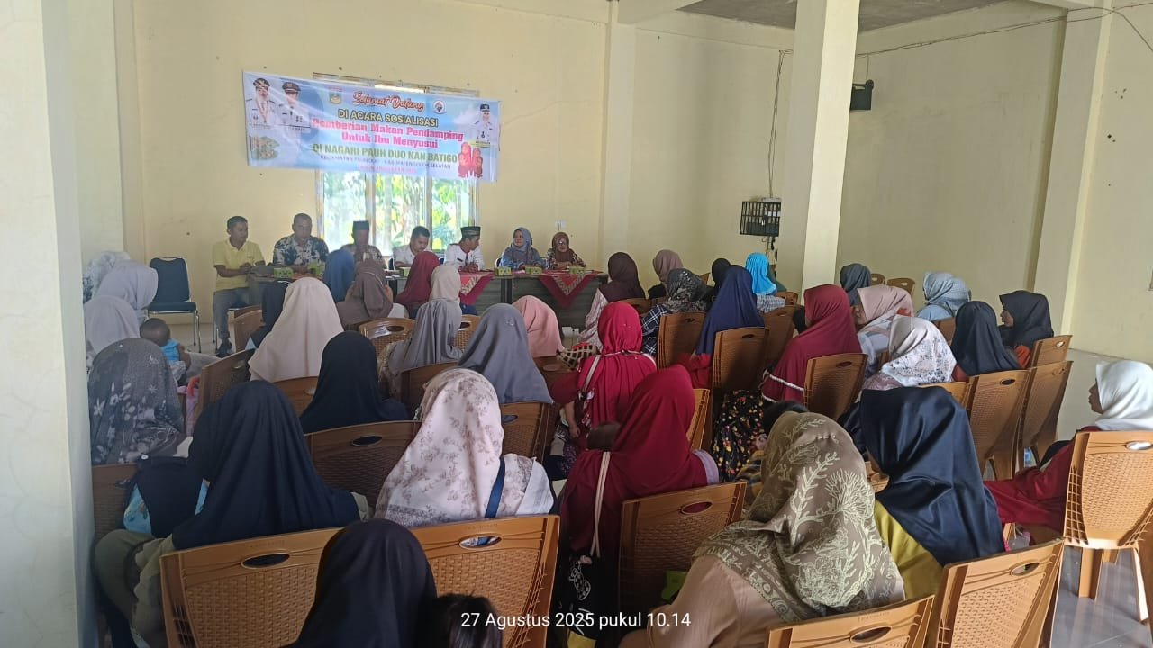  Sosialisasi pemberian makan tambahan bagi ibu menyusui.
